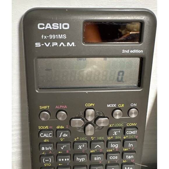 Casio FX-991MS 2nd Edition Scientific Calculator With Solar & Battery Power Cove - Picture 3 of 5